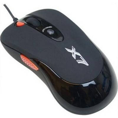 

Мышь А4Tech Game oscar mouse USB, память 16к, черная X-705К, Черный