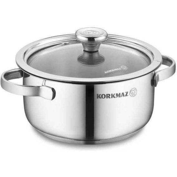 

Кастрюля KORKMAZ MINIKA 12х6,5 см 0,75 л (A1398)
