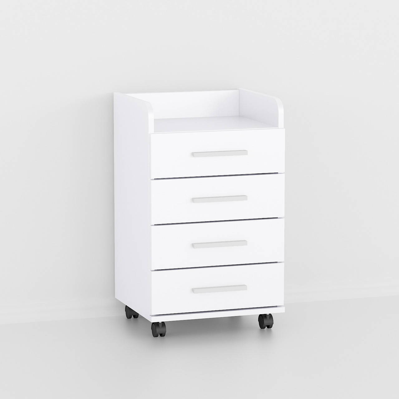 

Органайзер офисный комод, тумба на 4 ящика G0036 Белый