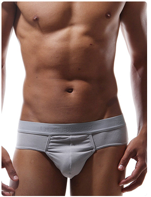 

Мужские серые трусы брифы хлопок модал Doreanse 1205 Заниженная, 2XL, Серый