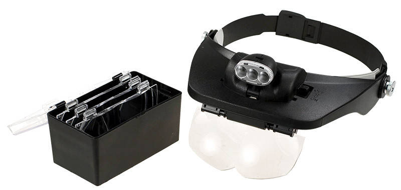 

Бинокулярная лупа Magnifier 81001-E LED 1.2x-6x, Черный