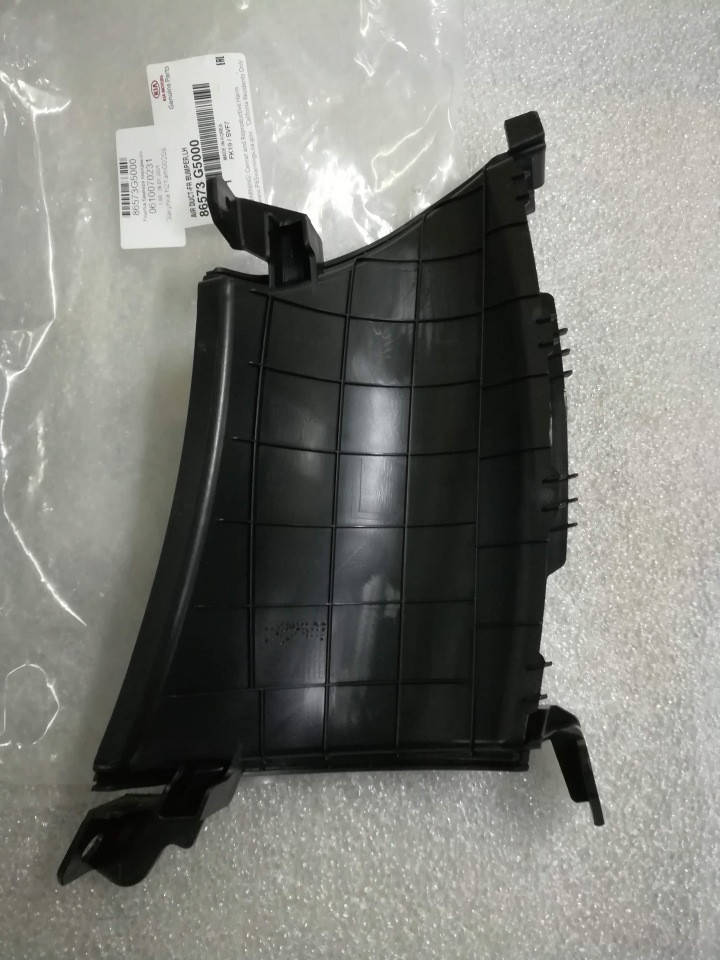 

Воздухозаборник переднего бампера левый киа Ниро 1, KIA Niro 2016-, 86573g5000, Черный