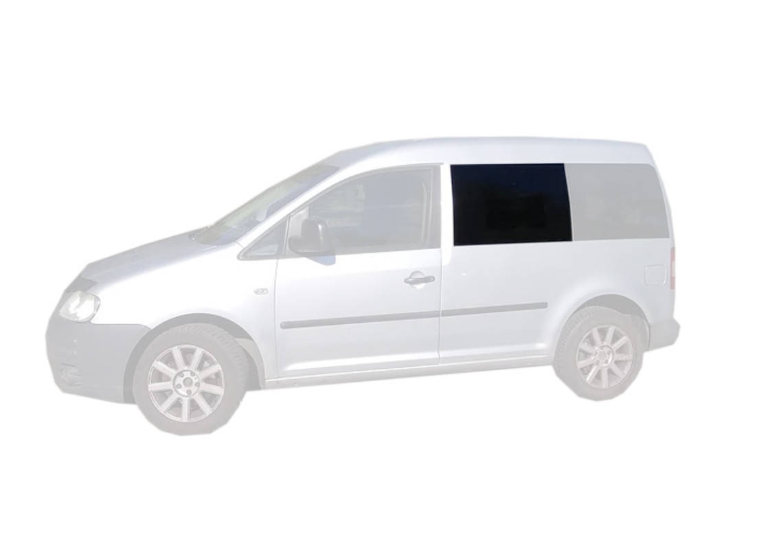 

Боковое стекло VW Caddy (04-) Переднее салонное Левое (Фольксваген Кадди), Зелёный