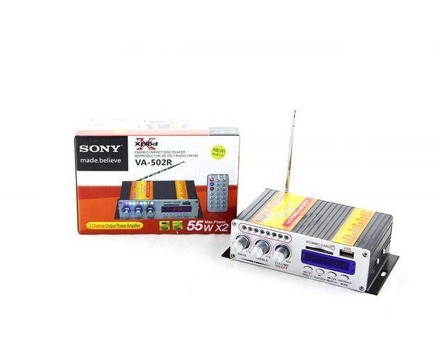 

Усилитель звука UKC AMP VA 502 BT - Bluetooth, USB, SD, FM, MP3 для авто Усилитель для акустики