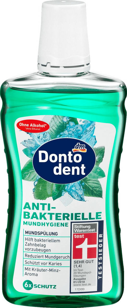 

Ополаскиватель для полости рта антибактериальный DONTODENT, 500 мл. (Германия)