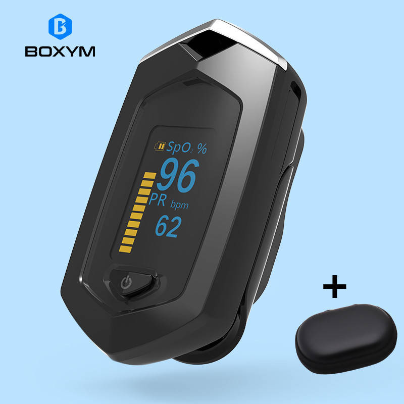 

Пульсоксиметр аккумуляторный Boxym oSport (Yongrow YK-86) black + футляр, Черный