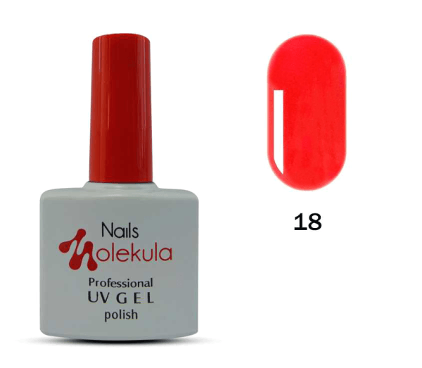 

Гель-лак Nails Molekula Professional №18 Розово-красный