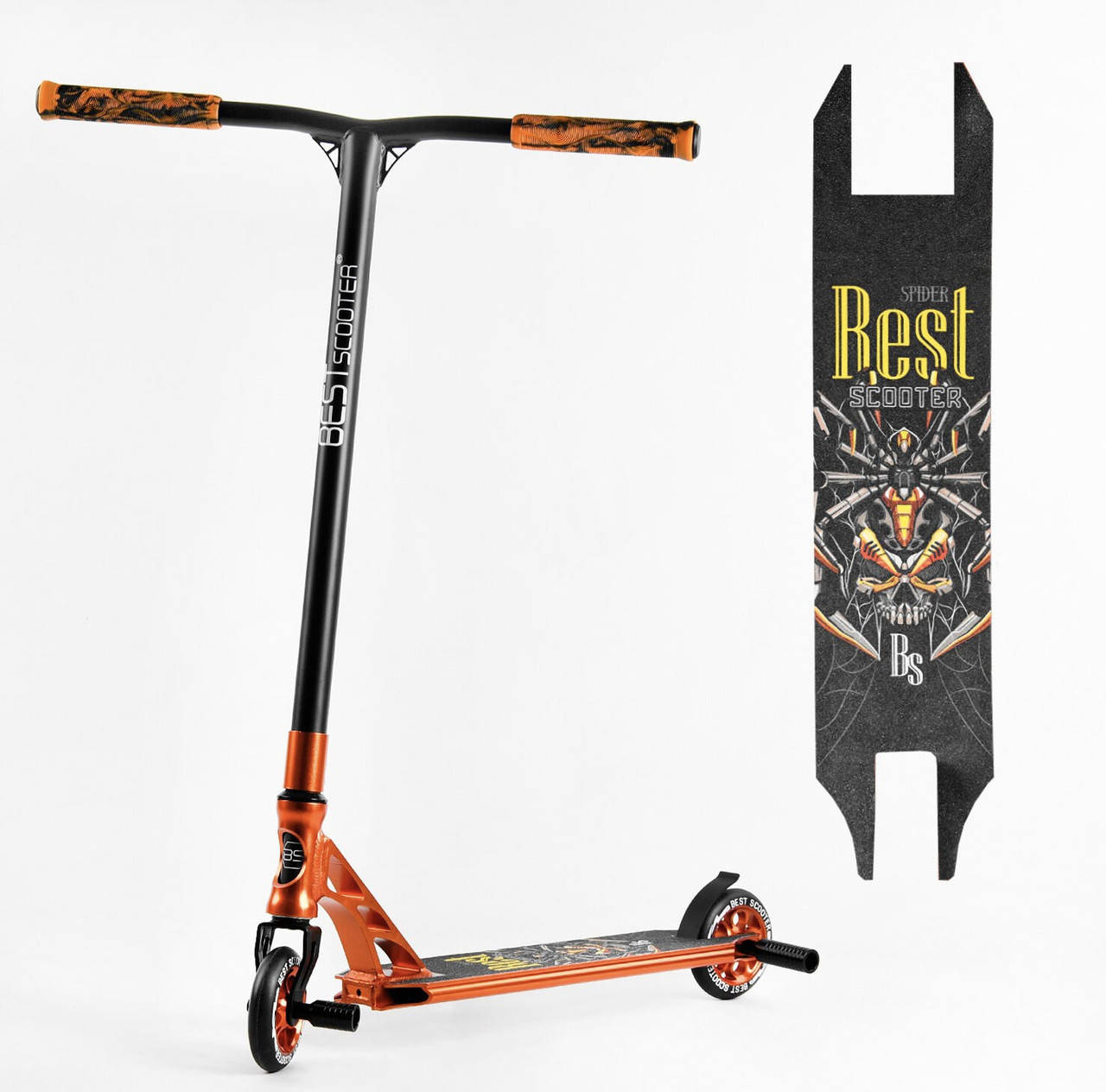 

Самокат трюковый Best Scooter АНОДИРОВАННАЯ покраска, алюм рама Оранжевый 53880