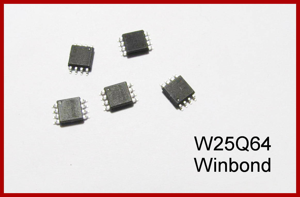 

W25Q64, микросхема памяти.