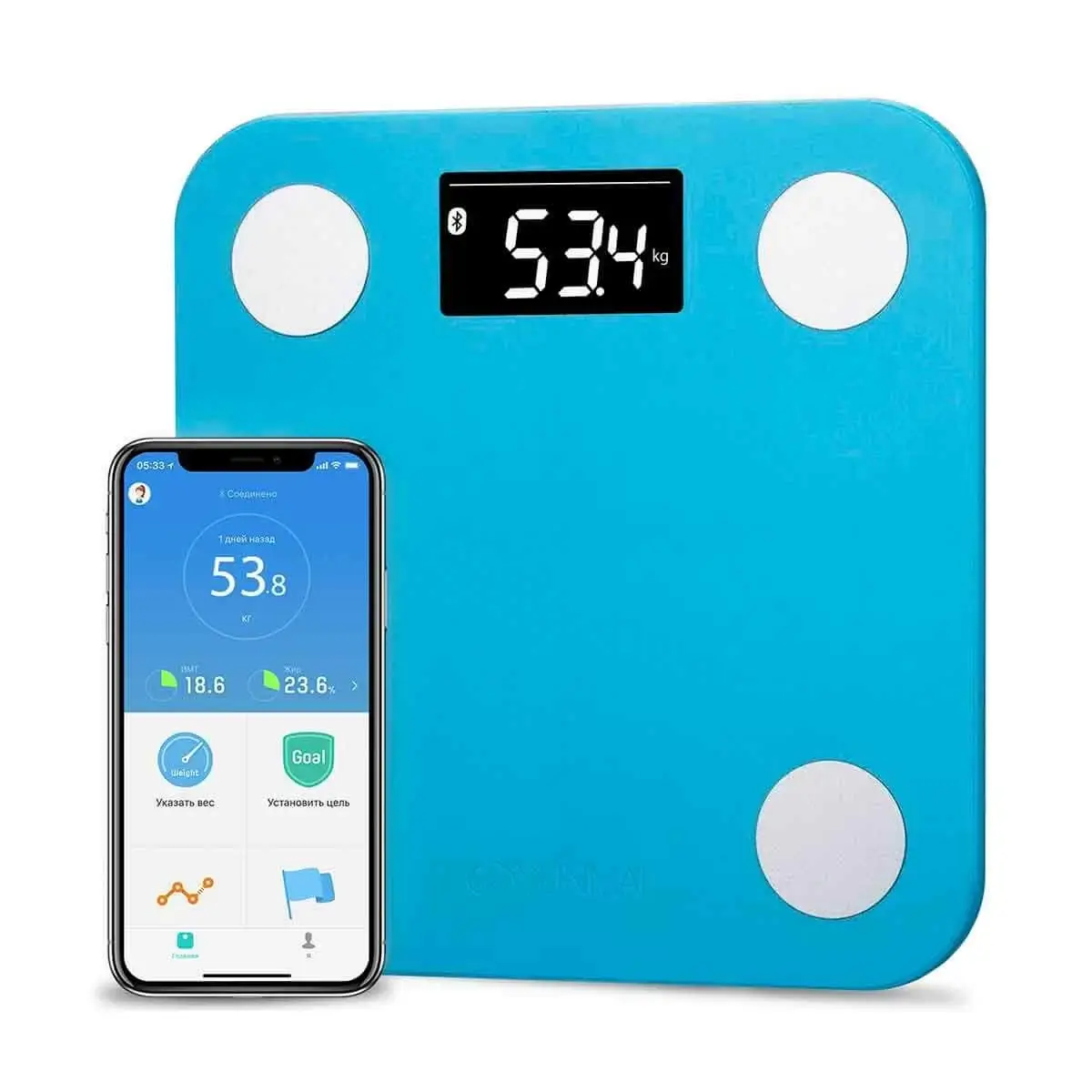 

Весы YUNMAI Mini Smart Scale Blue (M1501-BL)