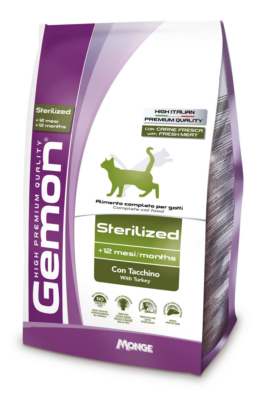 

GEMON CAT Sterilized с индейкой - 1,5 кг
