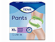 

Трусы для взрослых впитывающие 8 капель , TENA pants Maxi размер ХL 10 шт.
