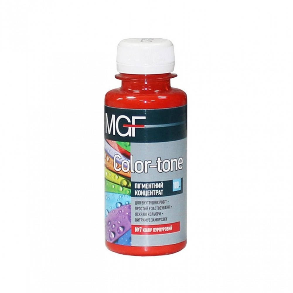 

Барвник пігментний концентрат №7 пурпуровий 0,1л Color-tone MGF (6 шт./уп.)