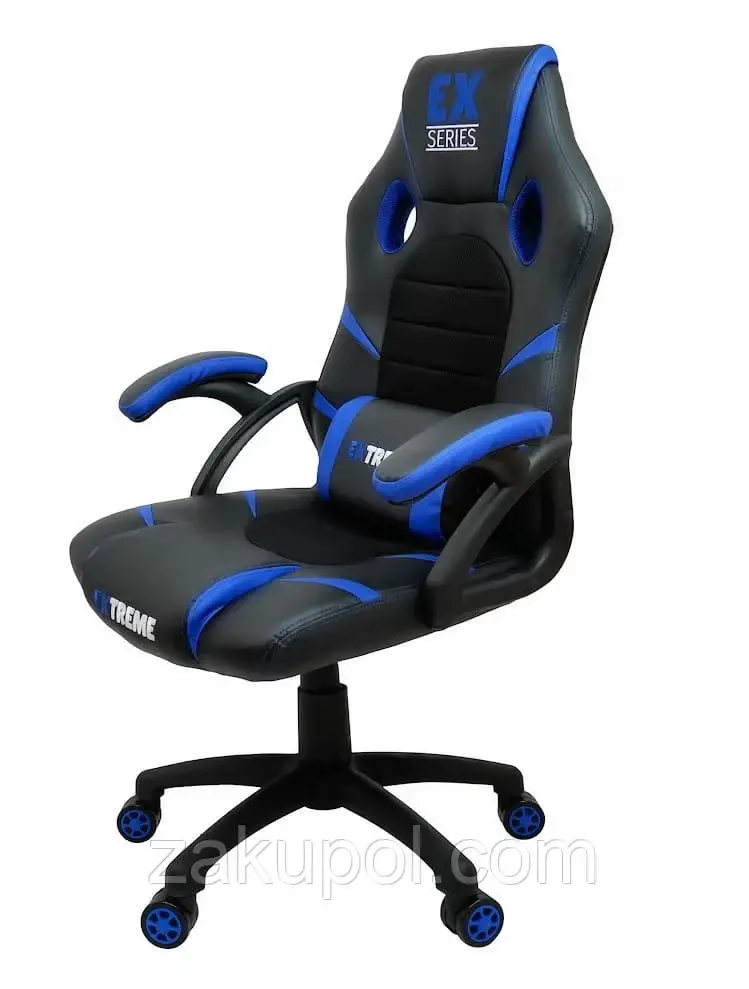 

Кресло геймерское Extreme EX Blue черно-синее игровое