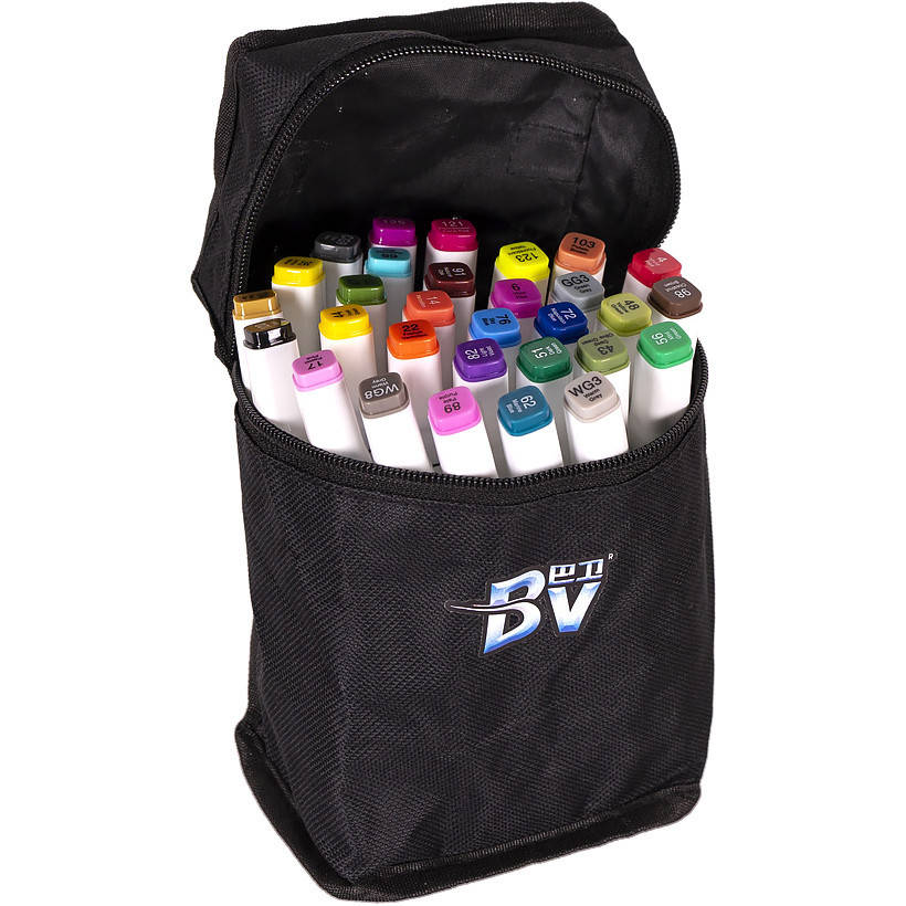 

Скетч маркеры двусторонние профессиональные 30 цв в сумке