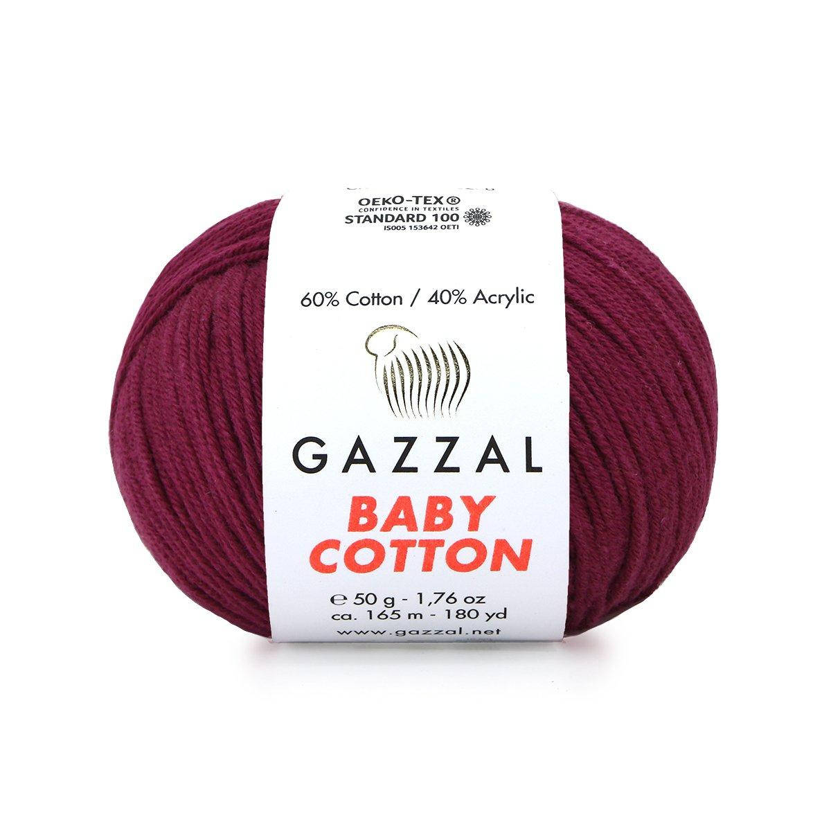 

Gazzal Baby Cotton № 3442 бордо