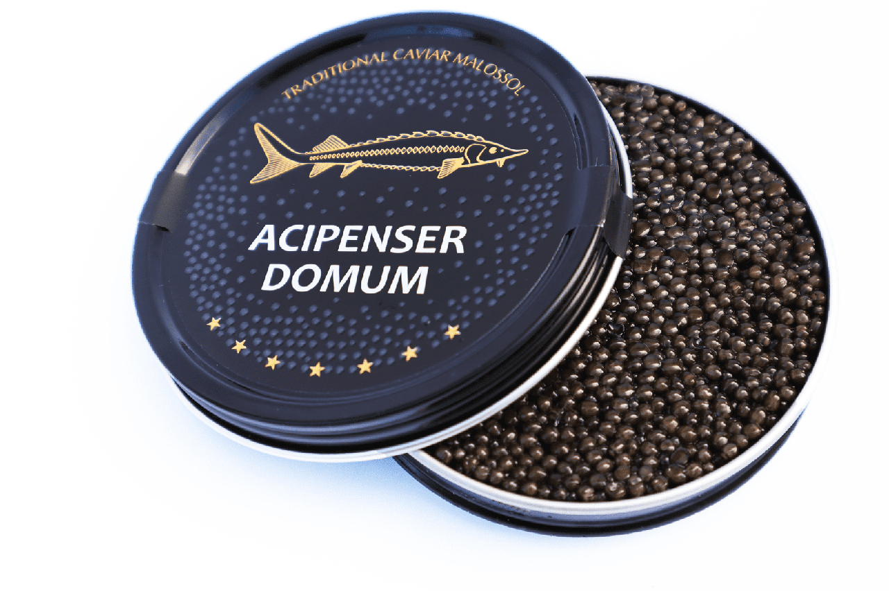 

Икра черная зернистая осетровая Acipenser Domum 500 грамм Италия