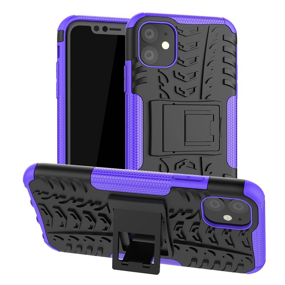 

PC + TPU чехол Armor на iPhone 11 (на айфон 11) фиолетовый