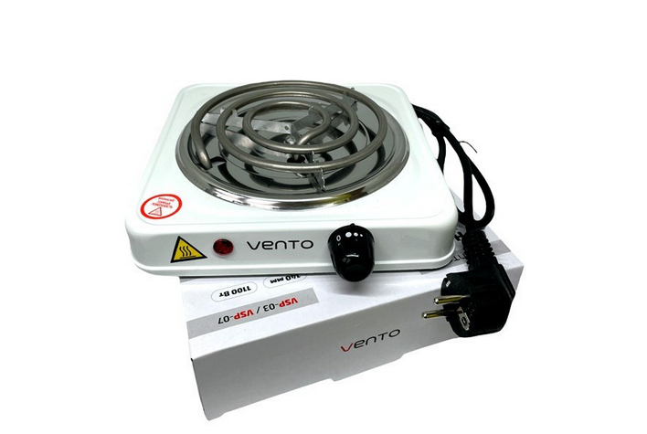 

Электроплита одноконфорочная Vento Hot Plate VSP-01-white 1100 Вт бела