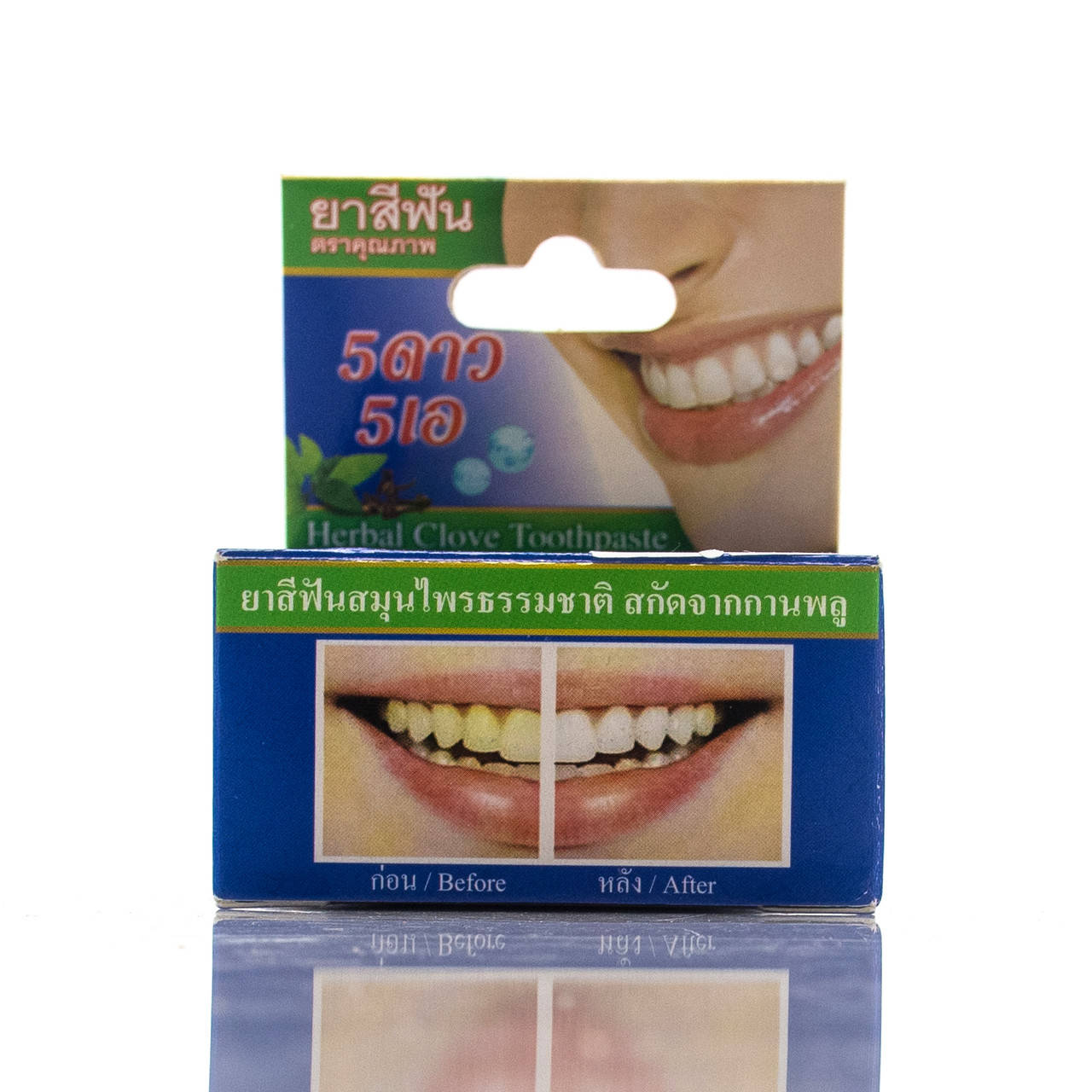 

Зубная паста 5STAR с маслом гвоздики, мятой и ромашкой / Herbal Clove Toothpaste синяя