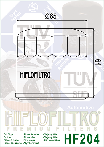 

Масляный фильтр HIFLO HF204