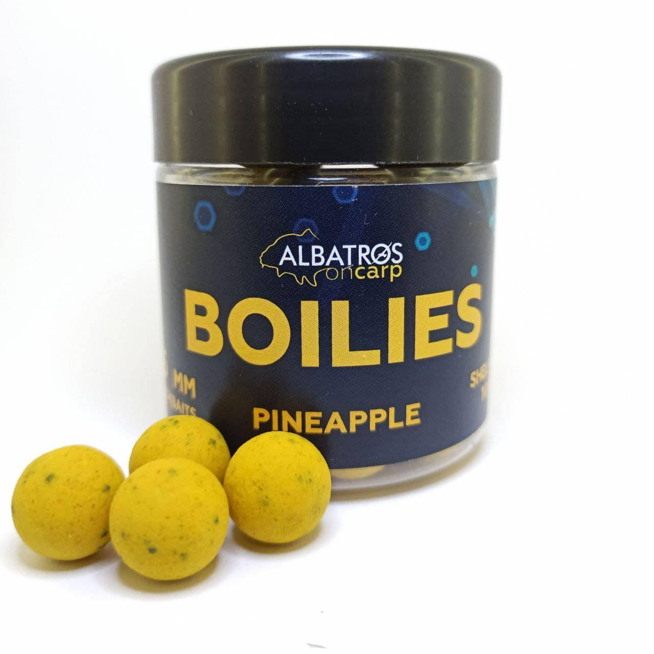 

Бойлы насадочные вареные Pineapple (АНАНАС) 16 мм "Albatros on Carp"
