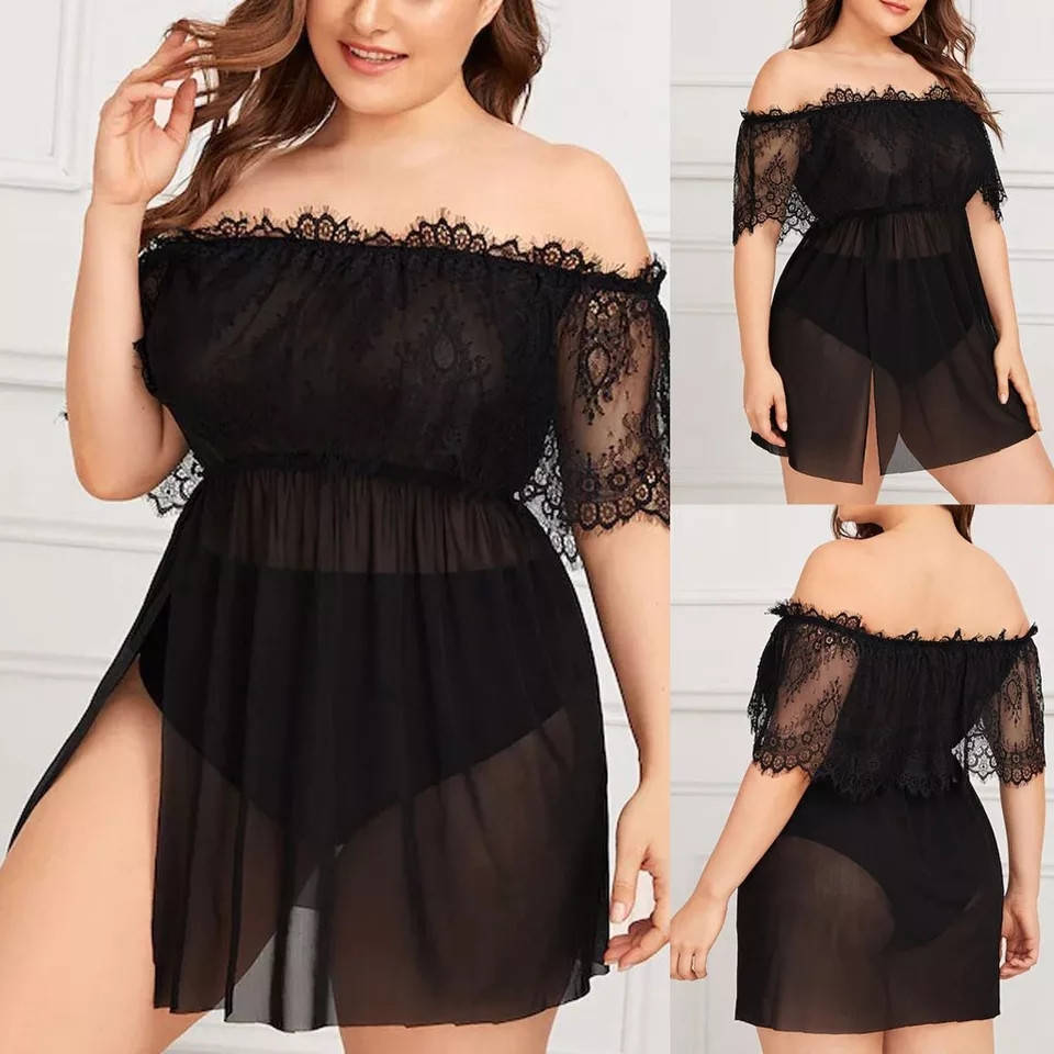 

Пеньюар Афродита 2XL 3XL 4XL, Черный