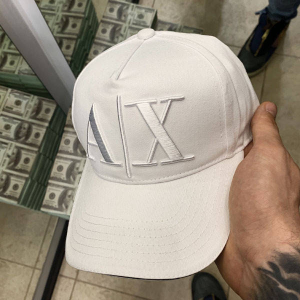 

Мужская бейсболка Armani Exchange кепка белая Армани Джинс 100% Коттон Качество Стильная Молодежная, Белый
