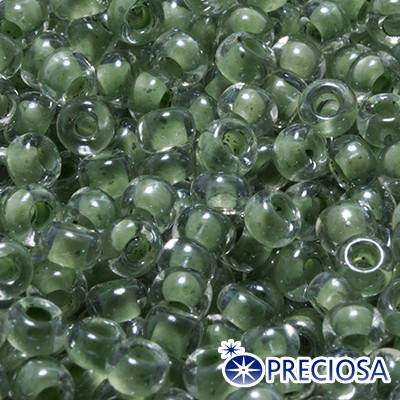 

Бисер Preciosa 10/0 цв. 38359, Прозрачный Окраска из Середины CTC, Зеленый, Круглый