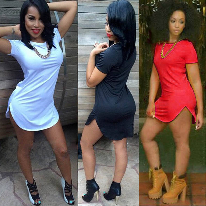 

Секси футболка удлиненная