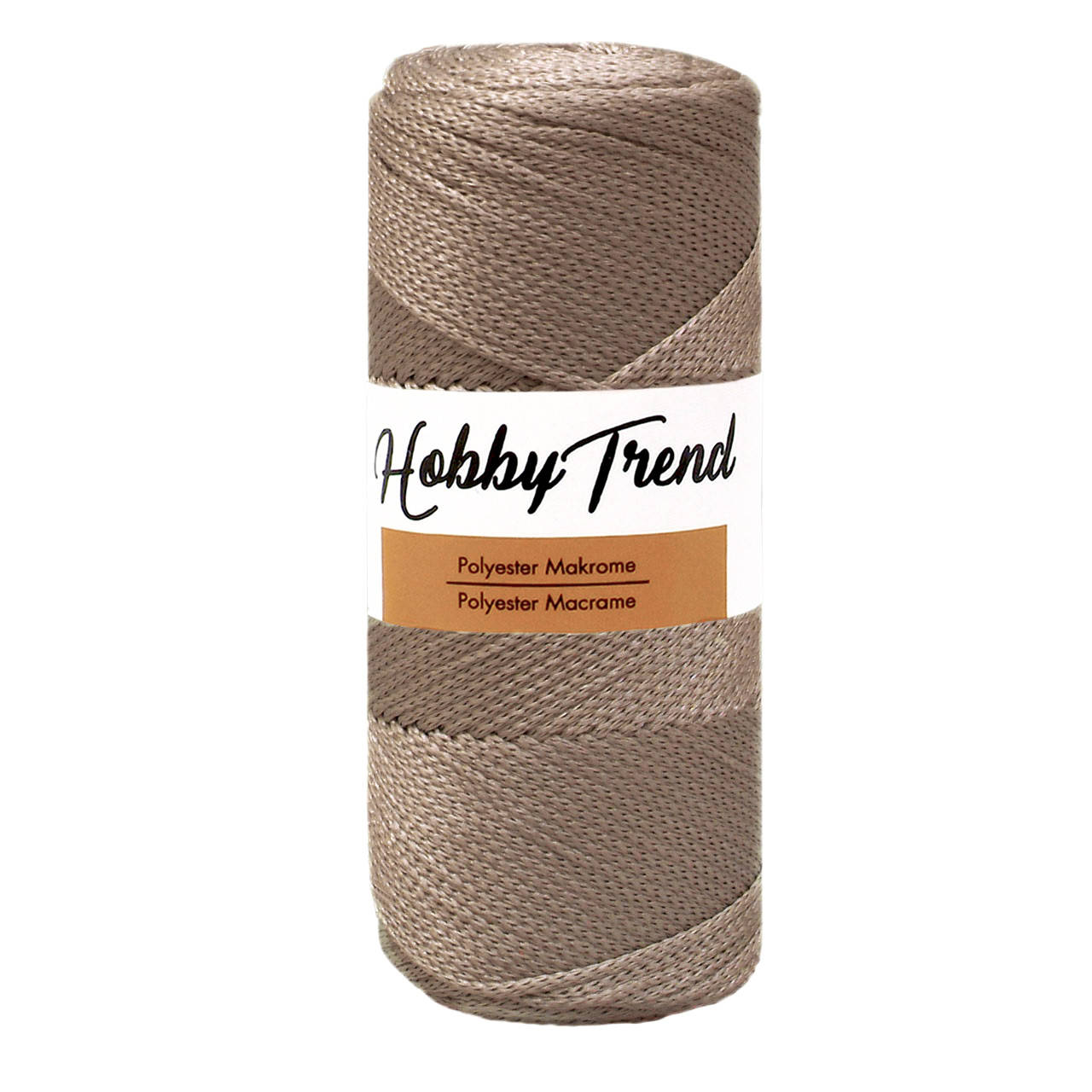 

Шнур поліпропіленовий Макраме Hobby Trend. Кава з молоком. 200г, 230м, 2-3 мм, Кофе с молоком