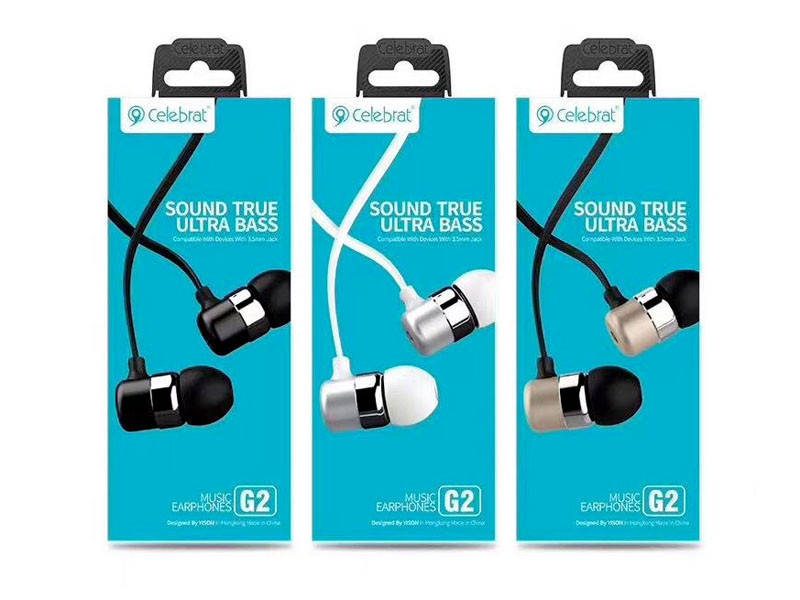 

Наушники вакуумные с микрофоном Celebrat G2 (уп. 50шт) 200шт 7777