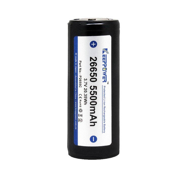 

Keeppower 26650 5500mAh с защитой