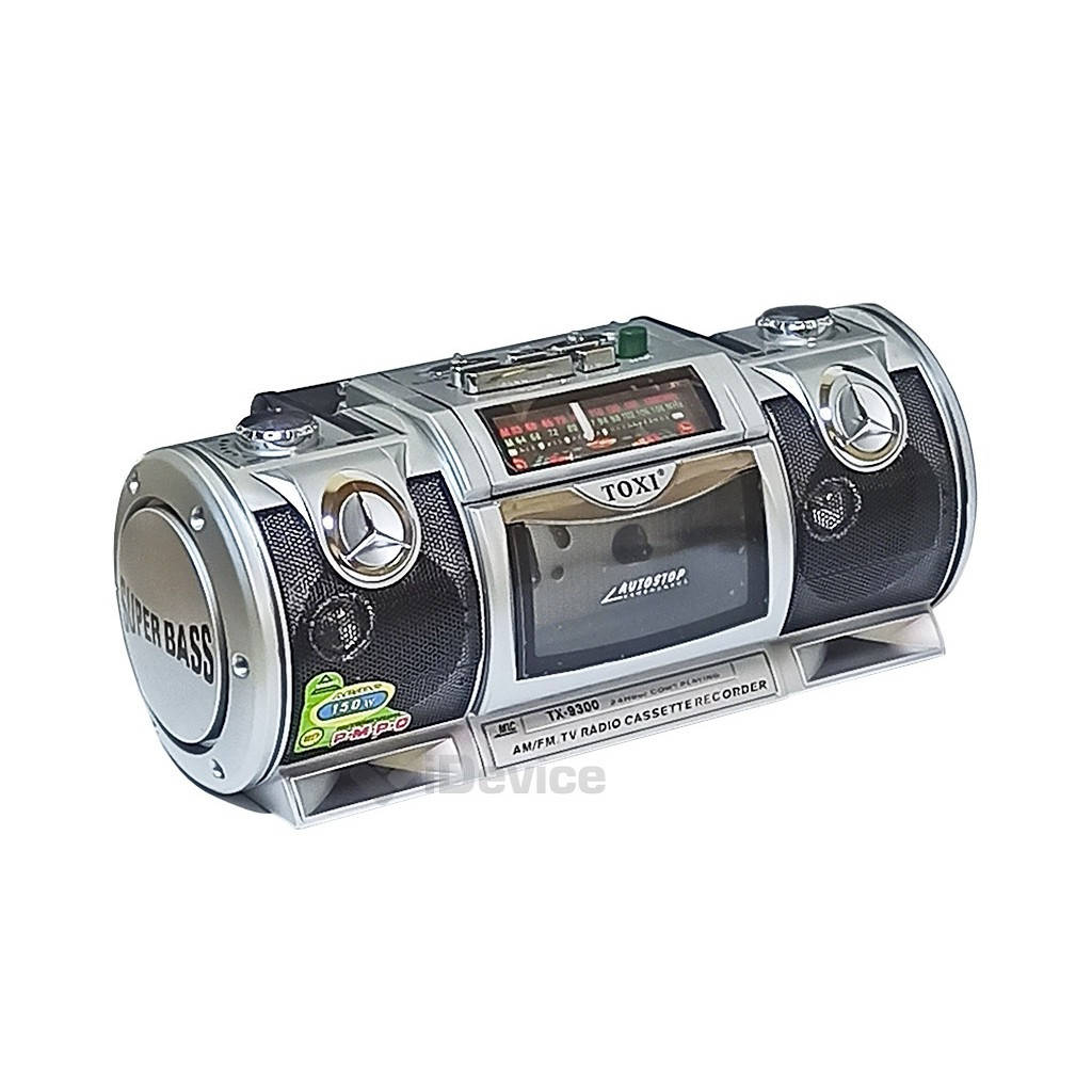 

Бумбокс Toxi TX-9300 кассета + радиоприёмник