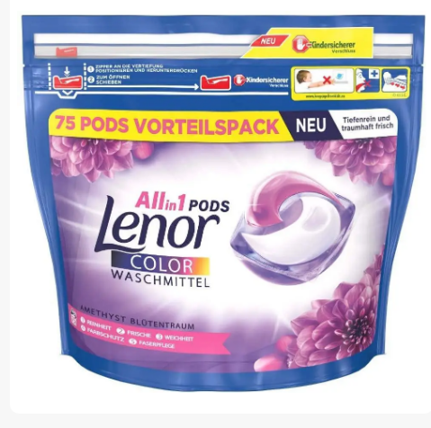 

LENOR КАПСУЛЫ ПАРФЮМИРОВАННЫЕ 3IN1 color для стирки цветного 3 ШТУКИ 8006540064238