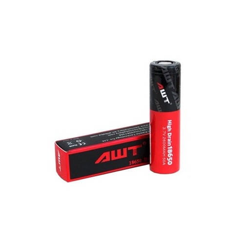 

Высокотоковый аккумулятор AWT 18650 2600 мАч 50А 3.7v Li-lon (батарейка, с защитой)