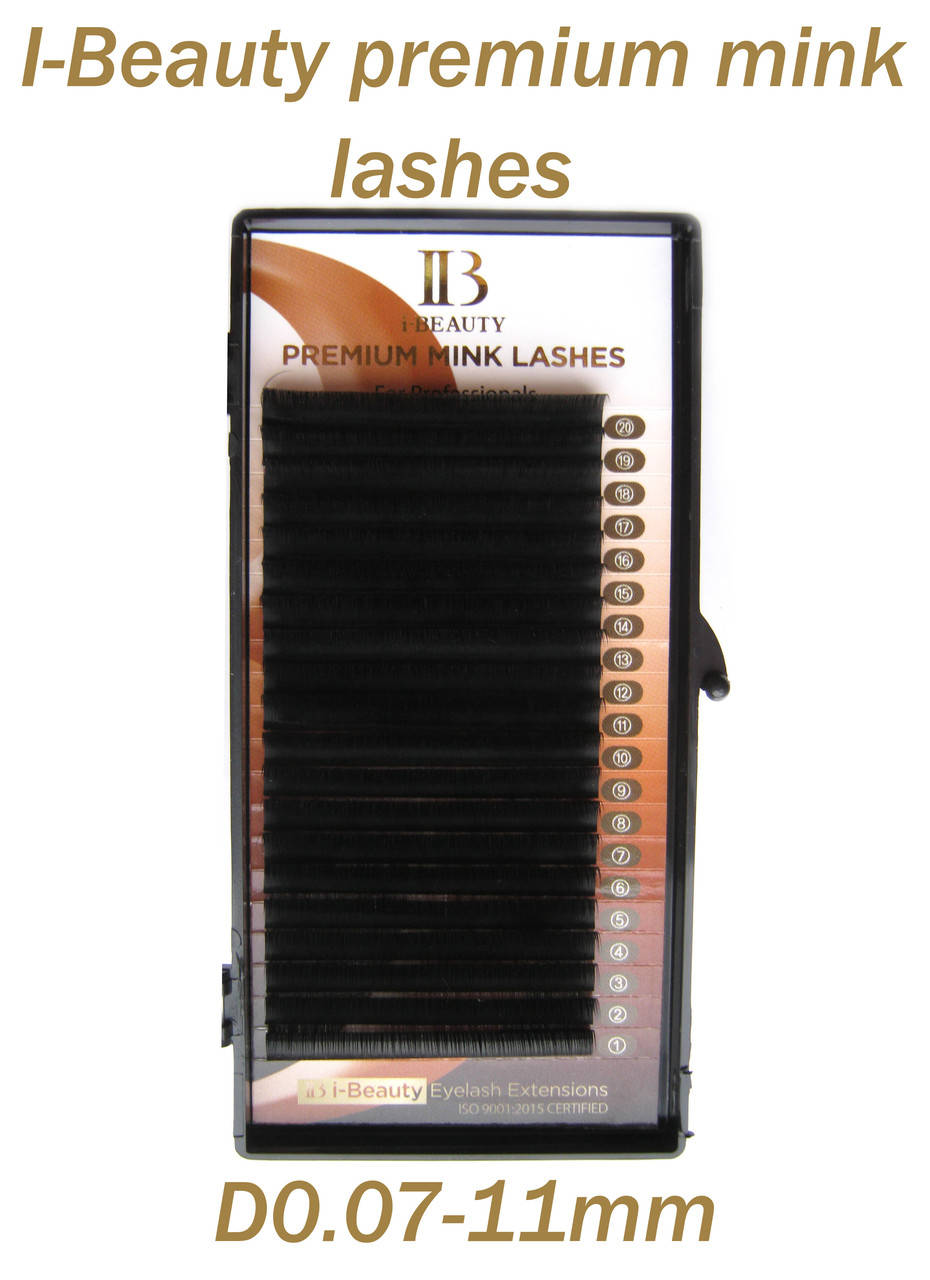 

Ресницы I-Beauty( Premium Mink lashes ) D0.07-11мм