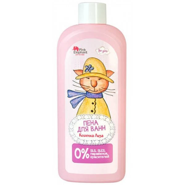 

Пена для ванн Pink Elephant Кошечка Лиза, 500 мл