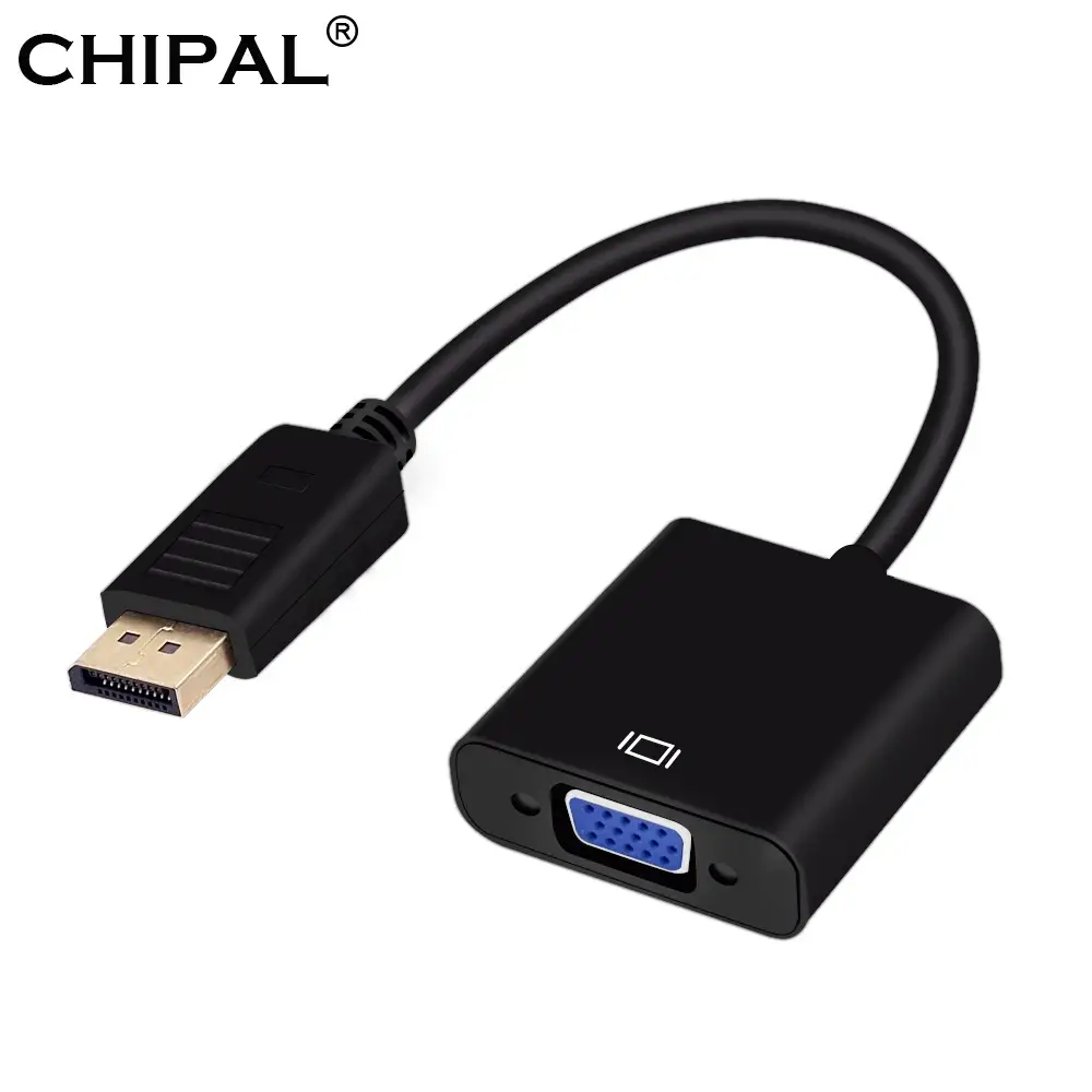 

Переходник штекер Display Port - - гнездо VGA, c кабелем 0,1м
