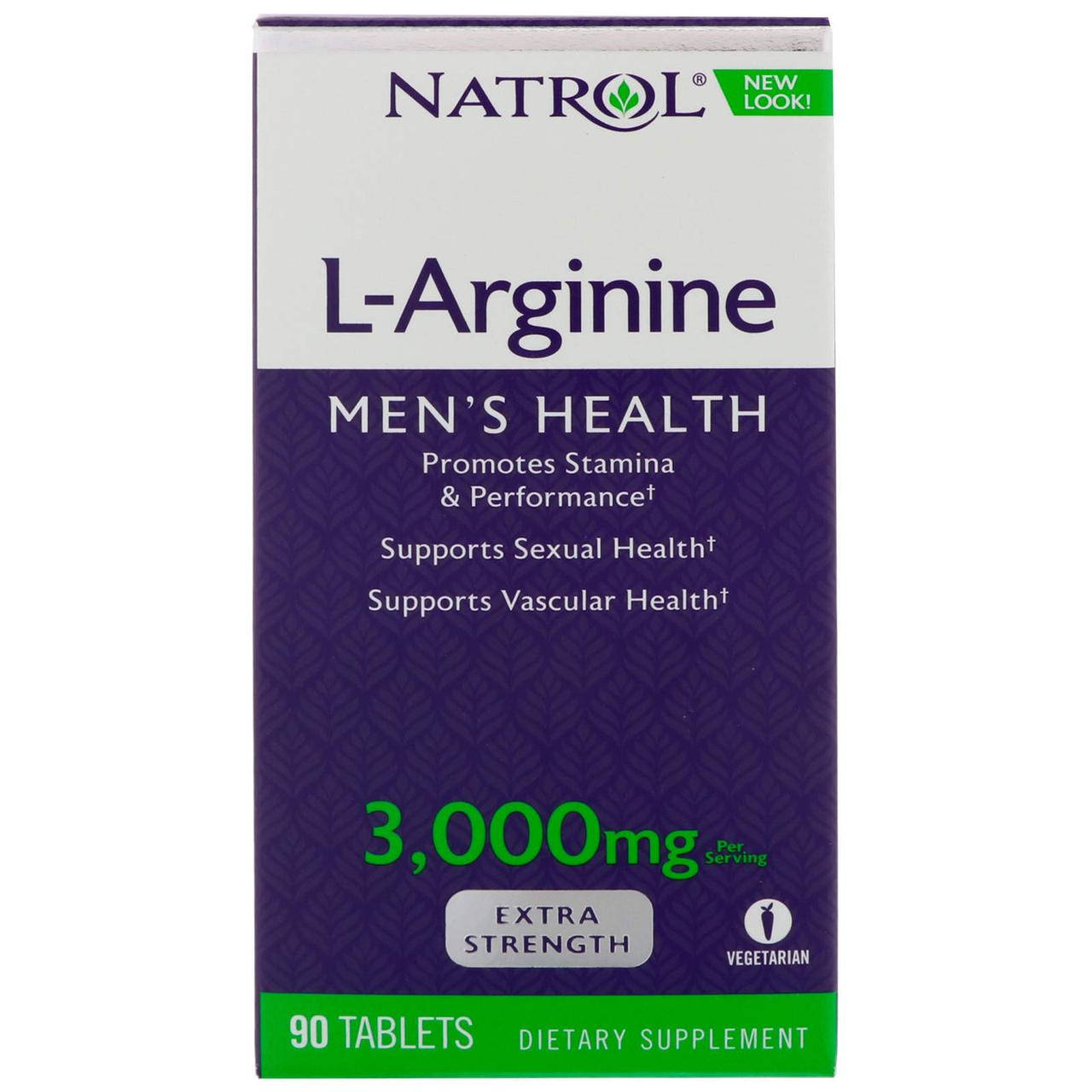 

Аргинин Natrol 3000 мг 90 таблеток (1556)
