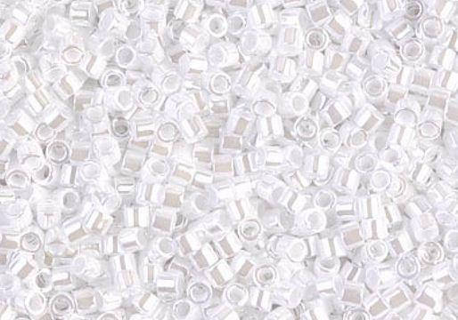 

Японський бісер Miyuki Delica 15/0 DBS0201 White Pearl