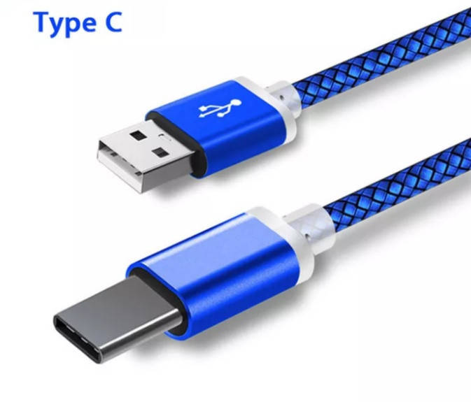 

Type C USB кабель для захищених смартфонів Синій 1 метр, Синий