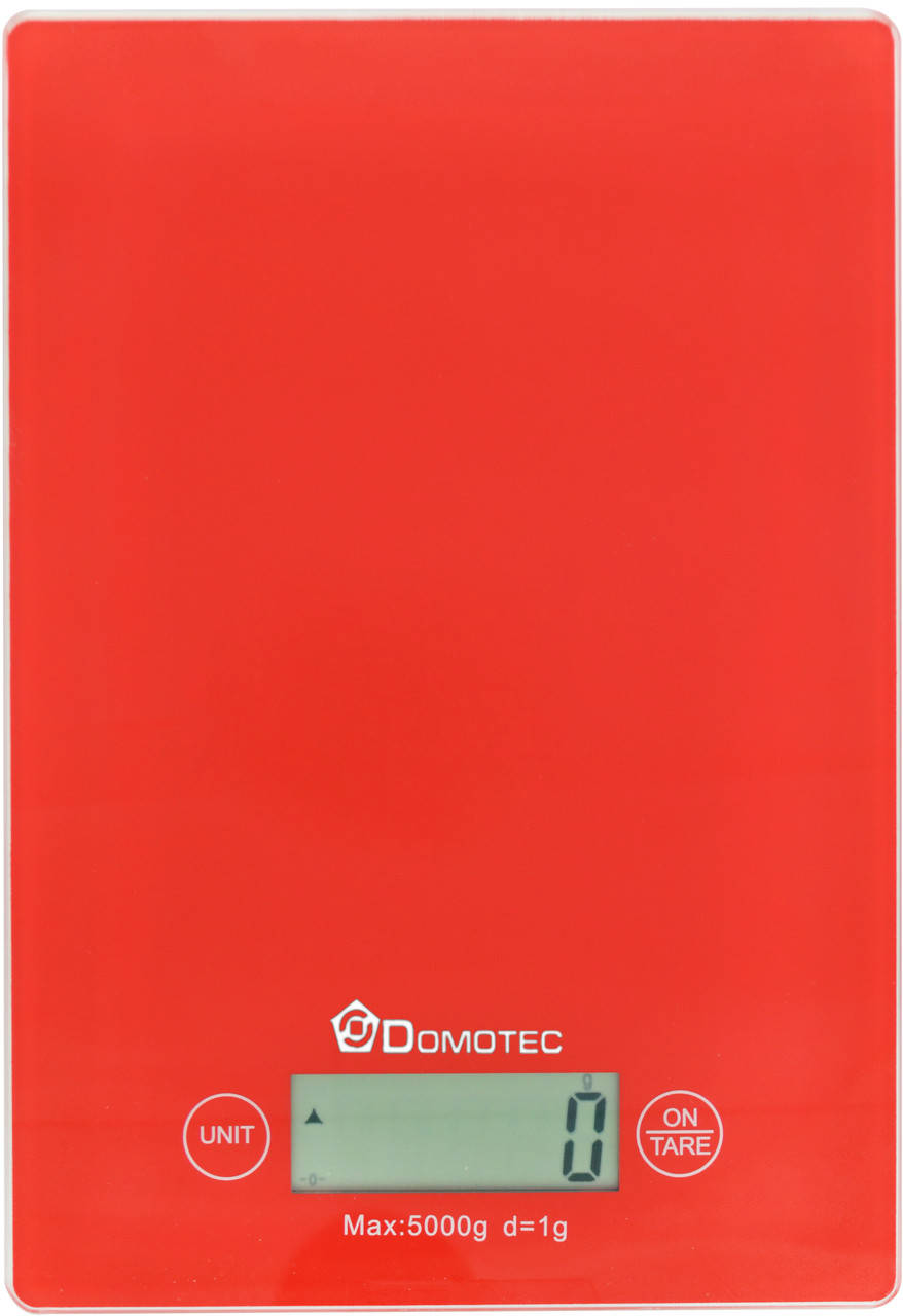 

Электронные кухонные весы Domotec MS-912 до 5 кг Red (3273), GN, Вага кухонна, Весы кухонные