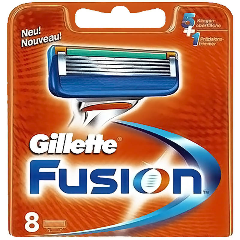 

Gillette Fusion 8 шт. в упаковке сменные кассеты для бритья