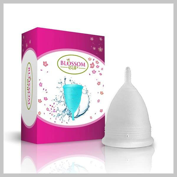 

Менструальная чаша. Blossom Menstrual Cup (США) прозрачная белая размер Л