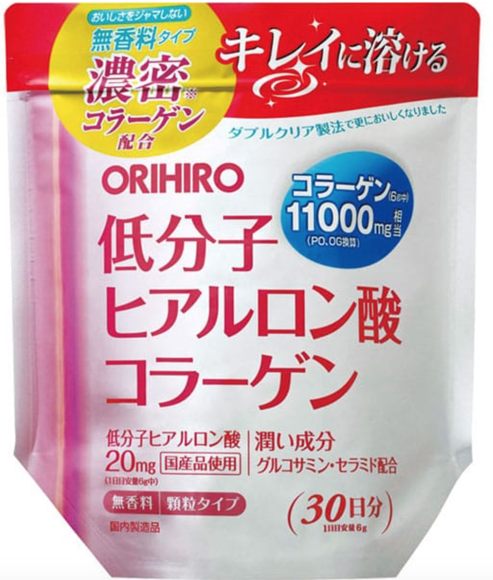 

Коллаген+гиалуроновая кислота ORIHIRO Hyaluronic Acid & Collagen Powder на 30 дней