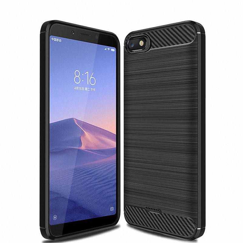 

TPU чехол накладка Urban для Xiaomi Redmi 6a (4 цвета) чёрный