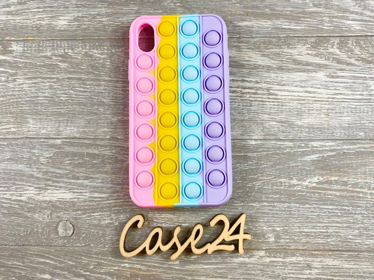 

Чехол Pop it case на iPhone XR (на айфон хр), Разные цвета