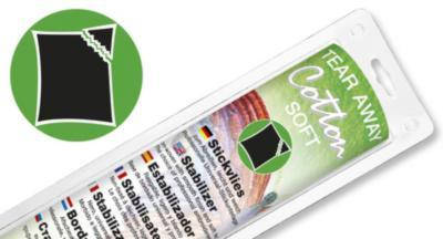 

9437 Стабилизатор Cotton Soft черный отрывной, для всех видов ткани 30 см*10 м