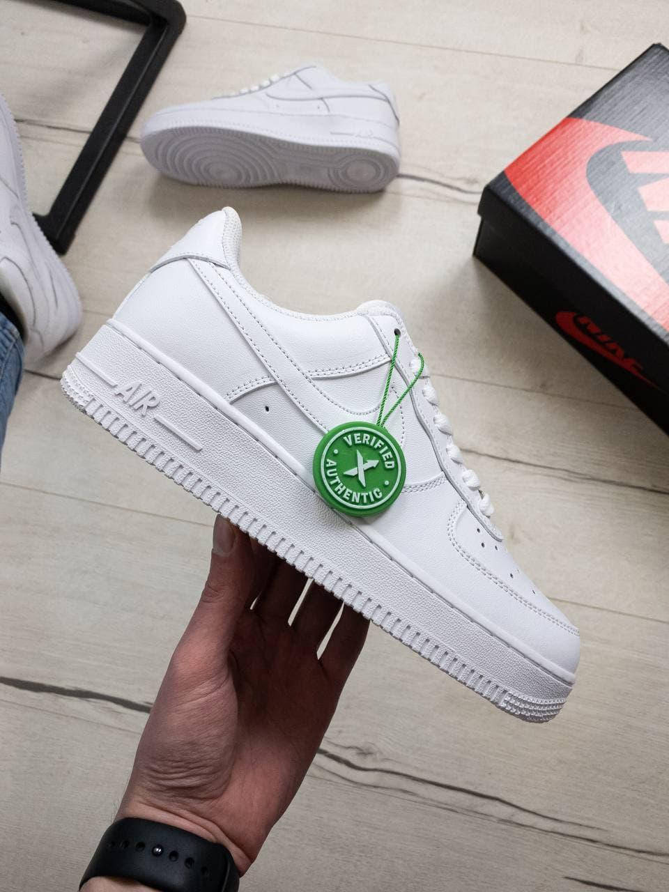 

Кроссовки Nike Air Force 1 White белые (36-40), Белый